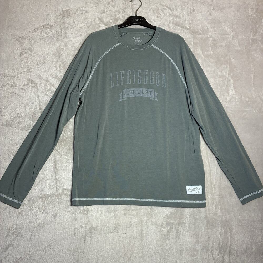 Good Move by Life Is Good Long Sleeve T-Shirt Top Gray Size M